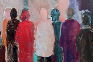Detail From Library Wall Original Painting