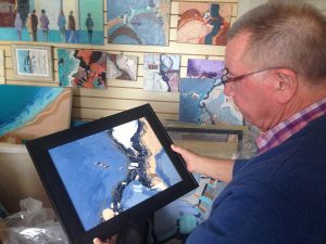 Gerry Halpin in his studio