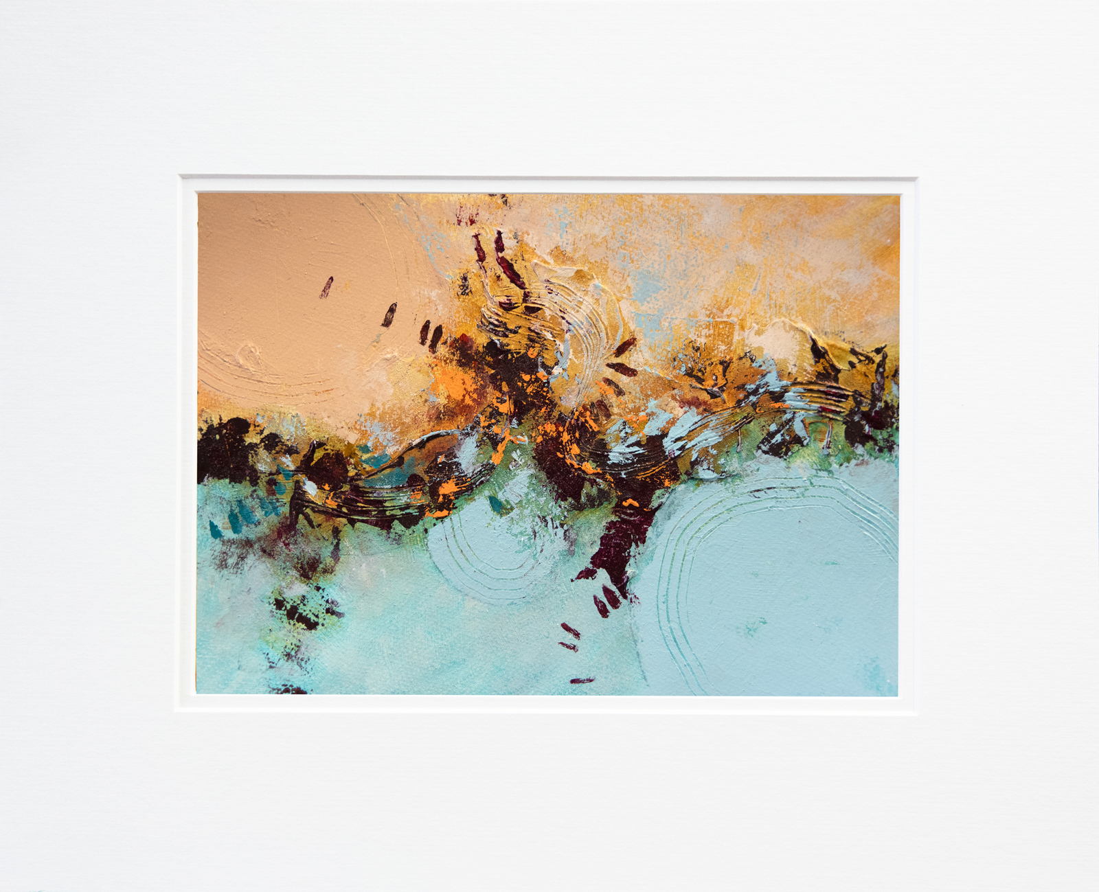 'Coatline' by Gerry Halpin with overlay mount
