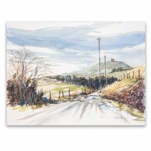 'Moorland: Georges Lane', Gerry Halpin. Original painting, unframed.