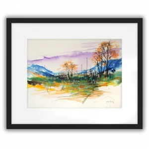 'Autumn l'. A framed open art print by Gerry Halpin.