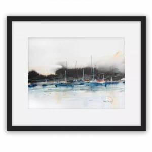 'Distant Harbour'. Framed fine art print by Gerry Halpin.