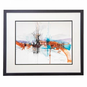'Moorland: Gale Force', Gerry Halpin. A framed original painting.