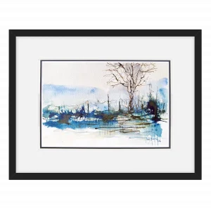 'Moorland: Mist'. An original painting by Gerry Halpin.