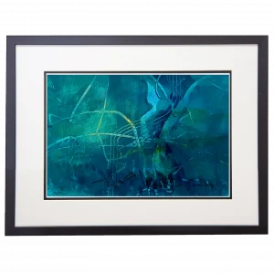 'Lines Below: Drifting'. An original framed painting by Gerry Halpin