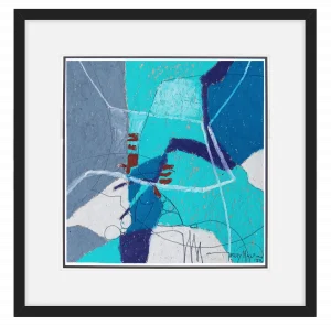 'Shoreline Displaced. Framed original painting by Gerry Halpin.