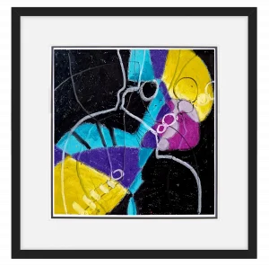 'Shoreline Findings'. Framed original painting by Gerry Halpin.