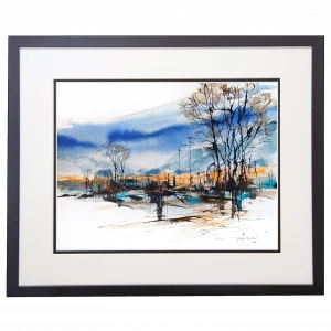 'Moorland: Distant Hill'. Original painting by Gerry Halpin