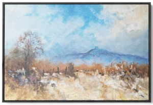 'Moorland: Misty Rivington'. An original painting by Gerry Halpin.