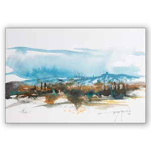 'Moorland: Mist Rising'. Open Art Card.