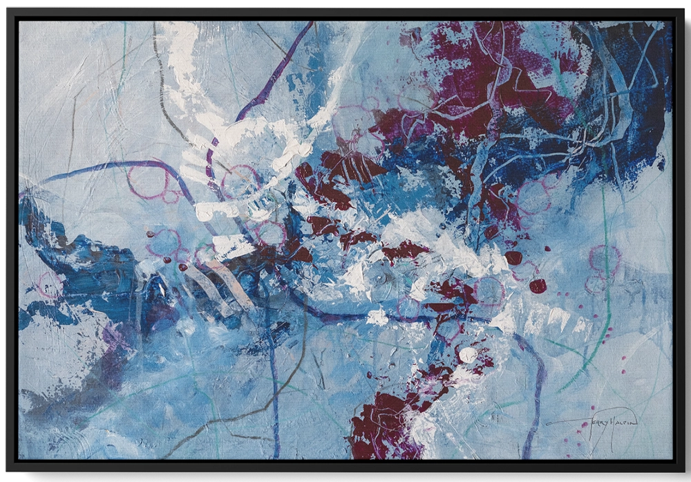 'Coast Cool Shallows', Gerry Halpin. Float framed - black.