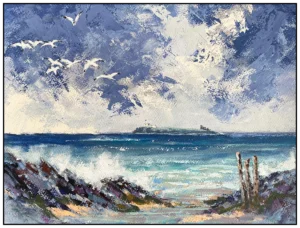 'Distant Farne Islands, Northumberland' Gerry Halpin.